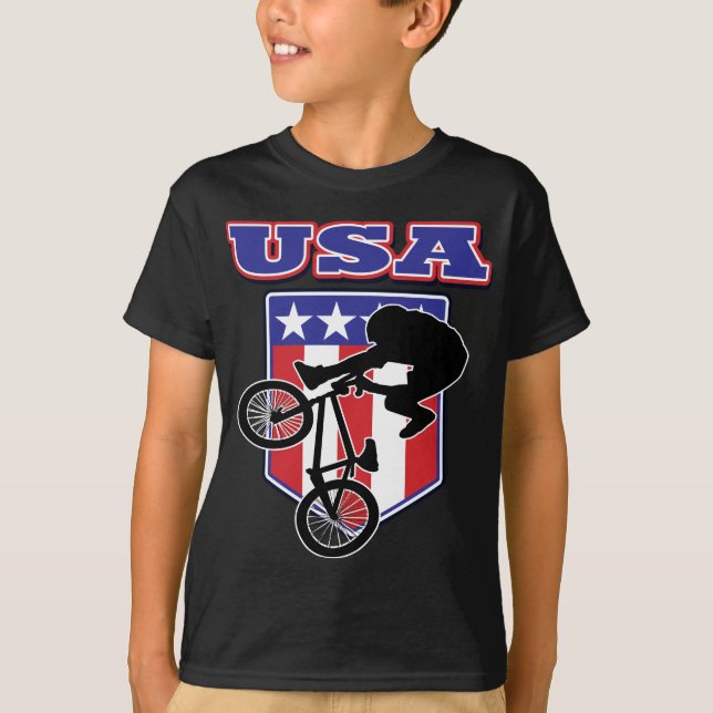 USA-BMX-cyklist Tee (Framsida)