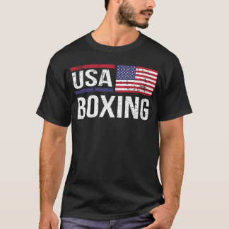USA Boing American Flag Gym Sparringraining Amateu T Shirt