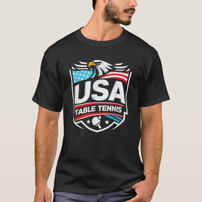 USA Bord Tennis T Shirt (Framsida)