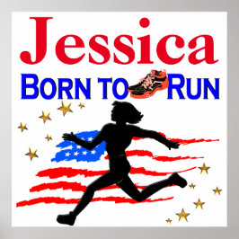 USA BORN TO SPRINGA PERSONLIG POSTER