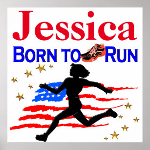 USA BORN TO SPRINGA PERSONLIG POSTER