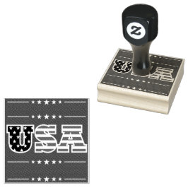 USA Brev Flagga Stars | Stämpel