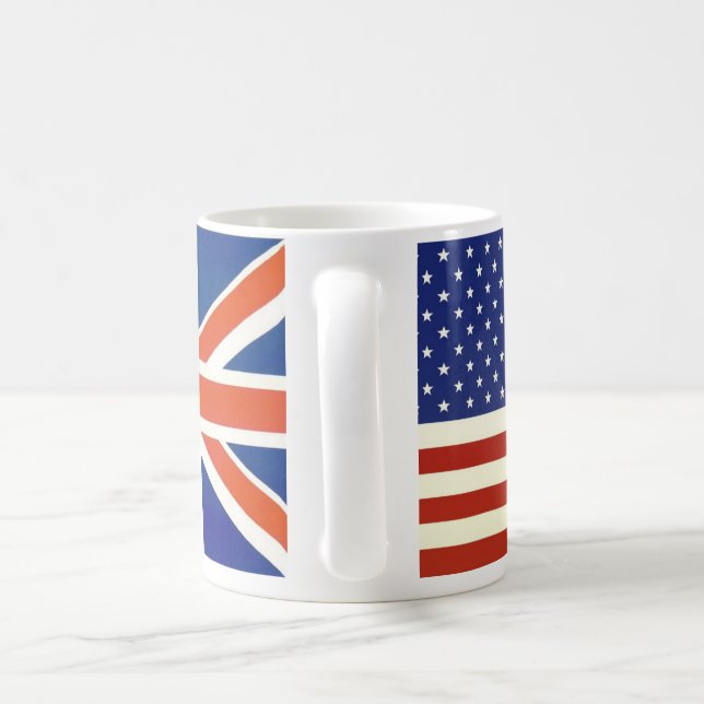 USA brittflaggor Kaffemugg (Handtag)