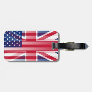 USA BRITTISK FLAGGBAGAGETIKETT BAGAGEBRICKA