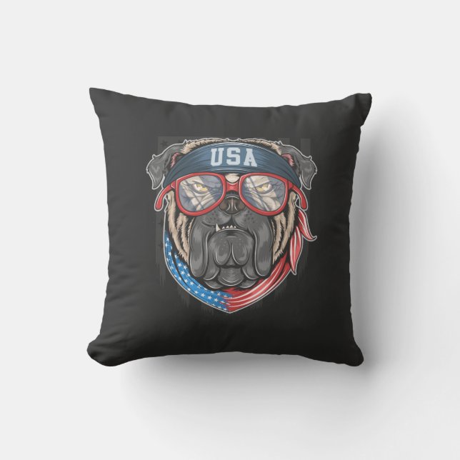 USA Bulldog Kudde (Framsida)