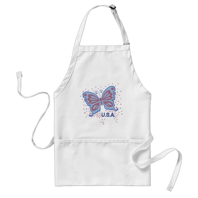 USA Butterfly Chef's apron Förkläde (Framsidan)