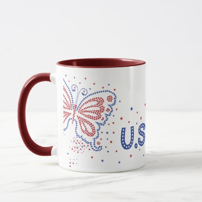 USA Butterfly USA Mugg (Vänster)