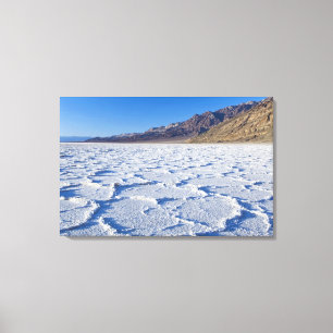 USA, CA, Death Valley NP, Saltformationer vid Canvastryck