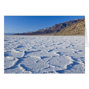 USA, CA, Death Valley NP, Saltformationer vid Hälsningskort