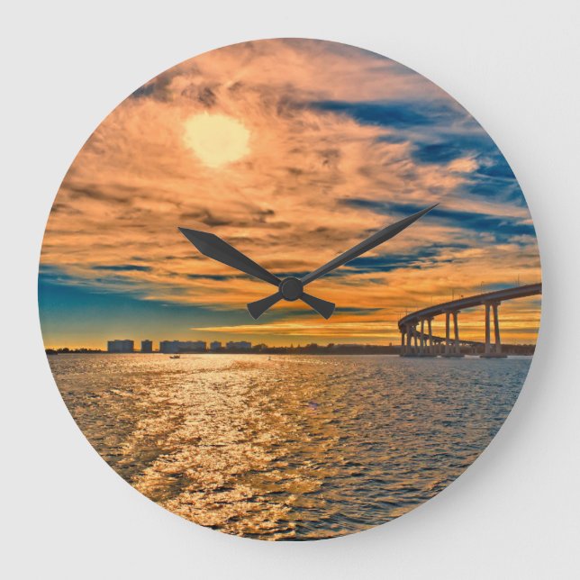 USA, CA, San Diego-Coronado Bay Bridge Stor Klocka (Framsida)