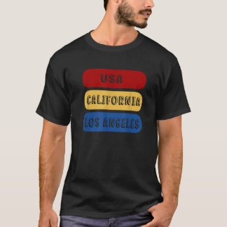 USA California Los Angeles T Shirt