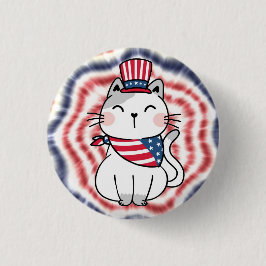 USA Cat Pin - Chilless Cat Dam - 5 av 5 Knapp