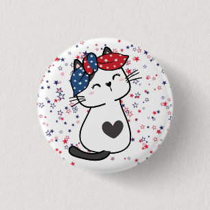 USA Cat Pin - Chilless Cat Dam Knapp
