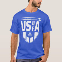 USA Cheer Royal Blue US av A Fläkt Tee