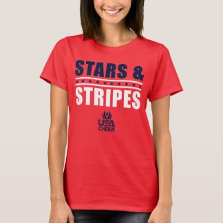 USA Cheer Stars & Rand Fläkt Tee