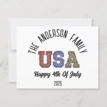 USA Cheetah Print Personlig Reunion Namn