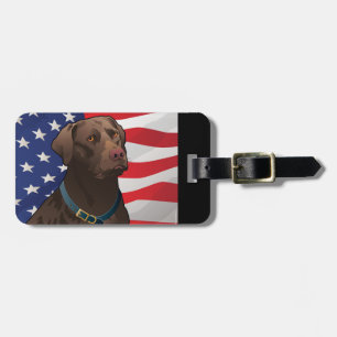 USA chokladlabb Bagagebricka