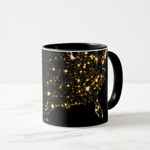 USA City Ljus i Night Mugg