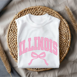 USA College Illinois Tröja, Födelsedagspresent til T Shirt