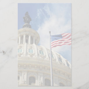USA, Colombia, Washington DC, Huvudstad Byggande Brevpapper