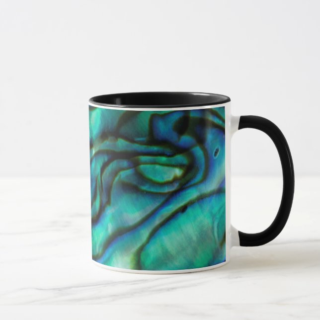 USA, Colorado, Lafayette. Abalone-skalmontering Mugg (Höger)