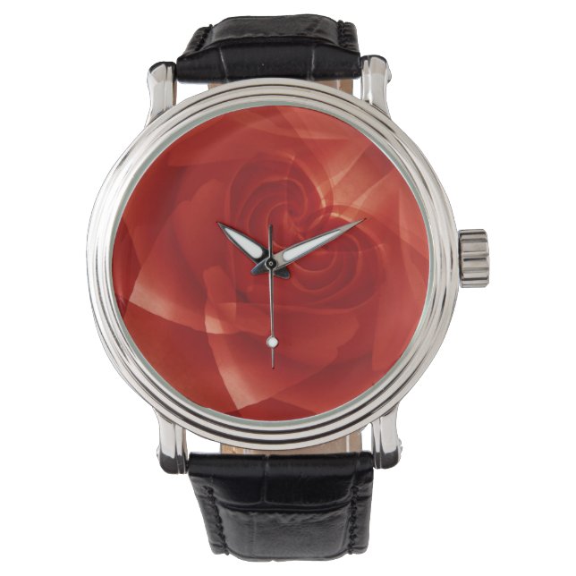 USA, Colorado, Lafayette. Röd rosmontering Armbandsur (Framsida)