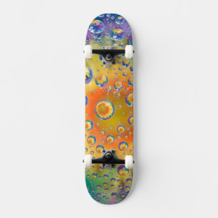 USA, Colorado, Lafayette. Vatten bubblar på glas 2 Old School Skateboard Bräda 21,6 Cm