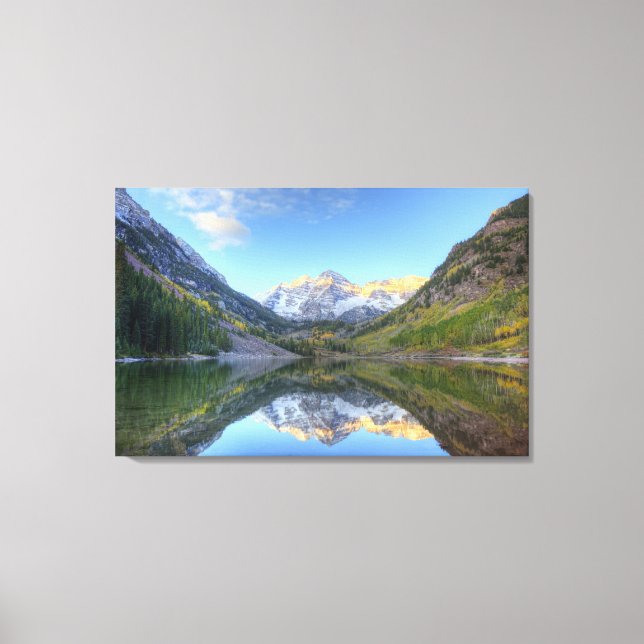 USA, Colorado, Maroon Bells-Snowmass Canvastryck (Framsida)