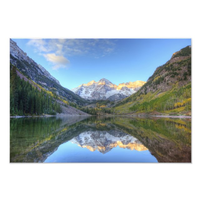 USA, Colorado, Maroon Bells-Snowmass Fototryck (Framsidan)