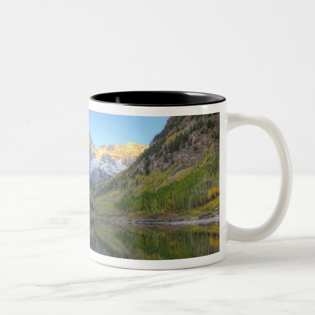 USA, Colorado, Maroon Bells-Snowmass Två-Tonad Mugg (Höger)