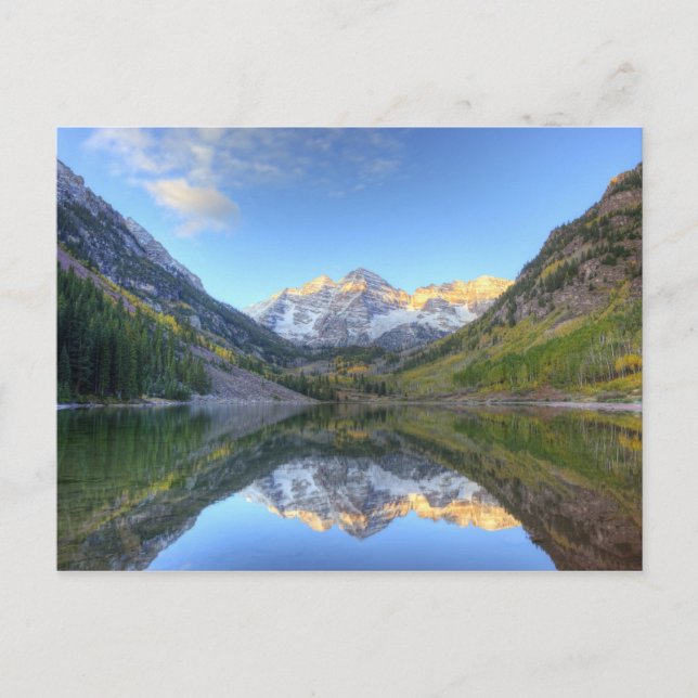 USA, Colorado, Maroon Bells-Snowmass Vykort (Framsida)