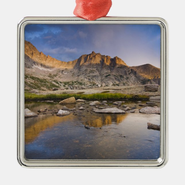 USA, Colorado, Rocky Mountain NP.  Stormmoln Julgransprydnad Metall (Framsidan)