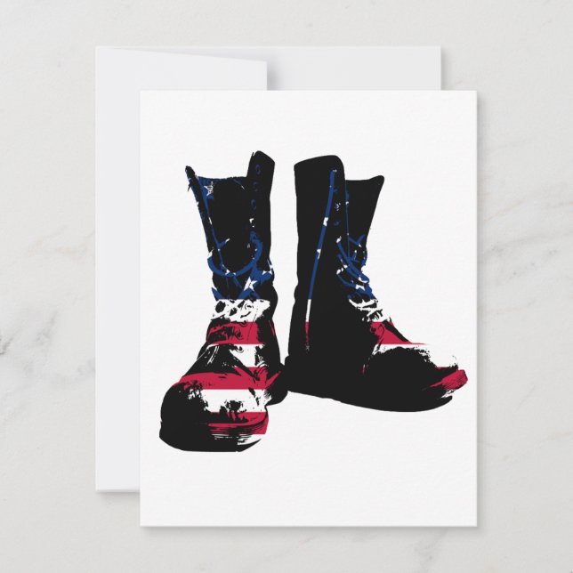 USA Combat Boots Inbjudningar (Framsida)