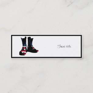USA Combat Boots Mini Visitkort