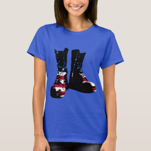 USA Combat Boots T Shirt