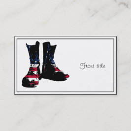 USA Combat Boots Visitkort