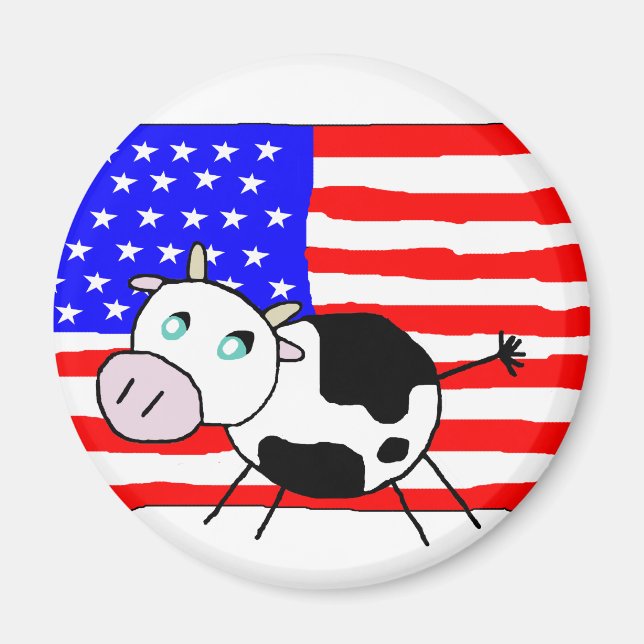 USA Cow Magnet (Framsidan)