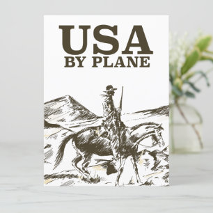 USA Cowboy Resa affisch