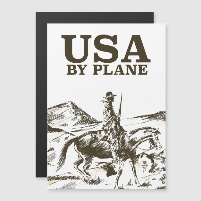 USA Cowboy Resa affisch (Fram/baksida)