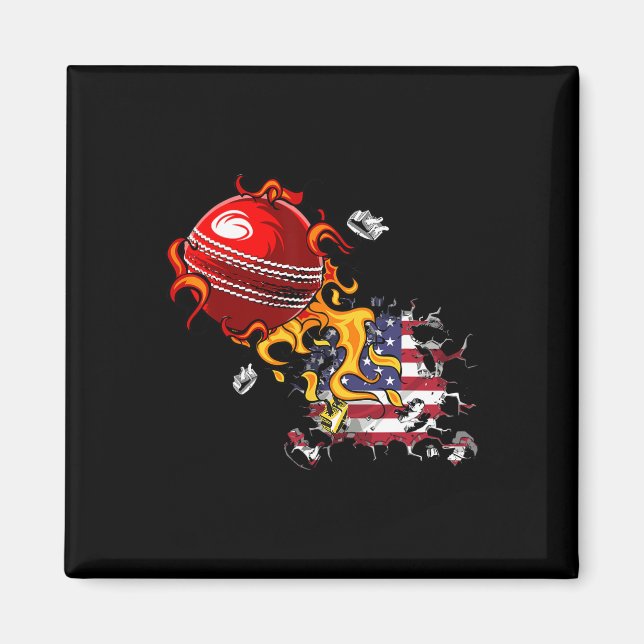 Usa Cricket Magnet (Framsidan)