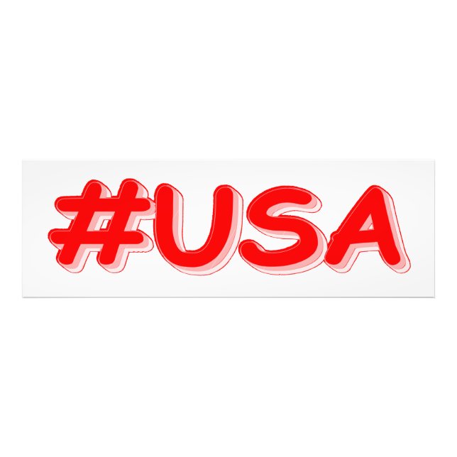 "#USA" Cute Design. Buy Now Fototryck (Framsidan)