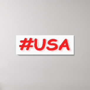 "#USA" Cute Design Köp nu Canvastryck