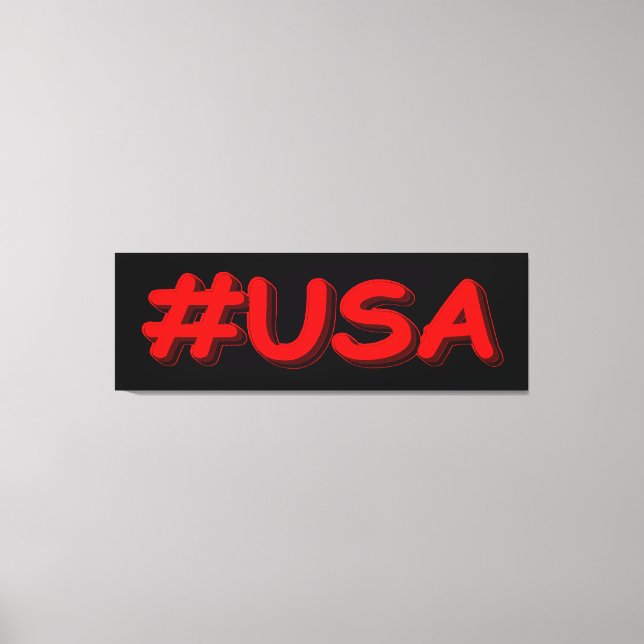 "#USA" Cute Design Köp nu Poster Canvastryck (Framsida)