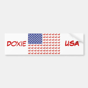USA Dachshund Bildekal