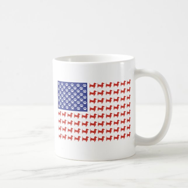 USA Dachshund Kaffemugg (Höger)