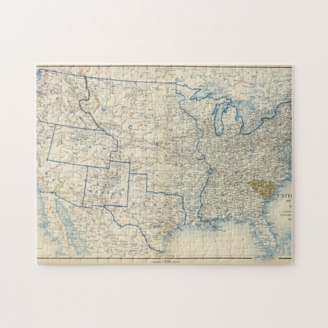 USA Dec 1860 Pussel (Horisontell)