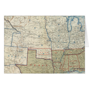 USA dec 1861 Hälsningskort