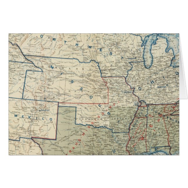 USA dec 1862 Hälsningskort (Framsidan Horizontal)