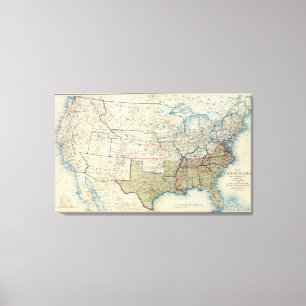 USA dec 1863 Canvastryck