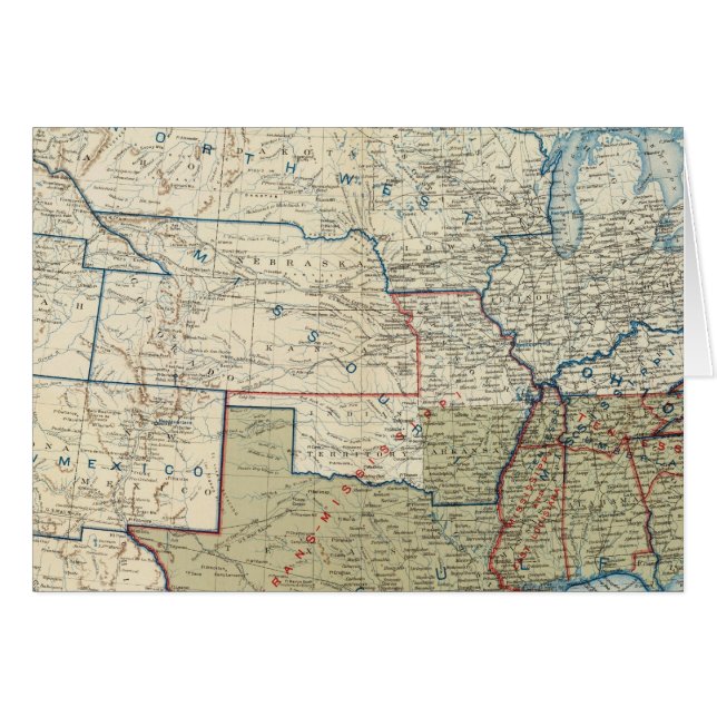 USA dec 1863 Hälsningskort (Framsidan Horizontal)